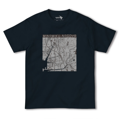 【南区（名古屋市）（愛知県）】地図柄ヘビーウェイトTシャツ