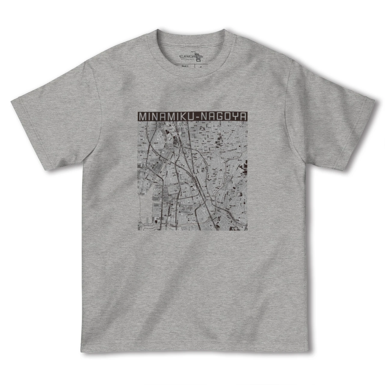 【南区（名古屋市）（愛知県）】地図柄ヘビーウェイトTシャツ
