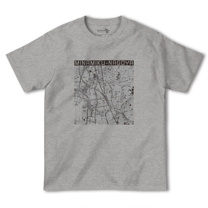 【南区（名古屋市）（愛知県）】地図柄ヘビーウェイトTシャツ