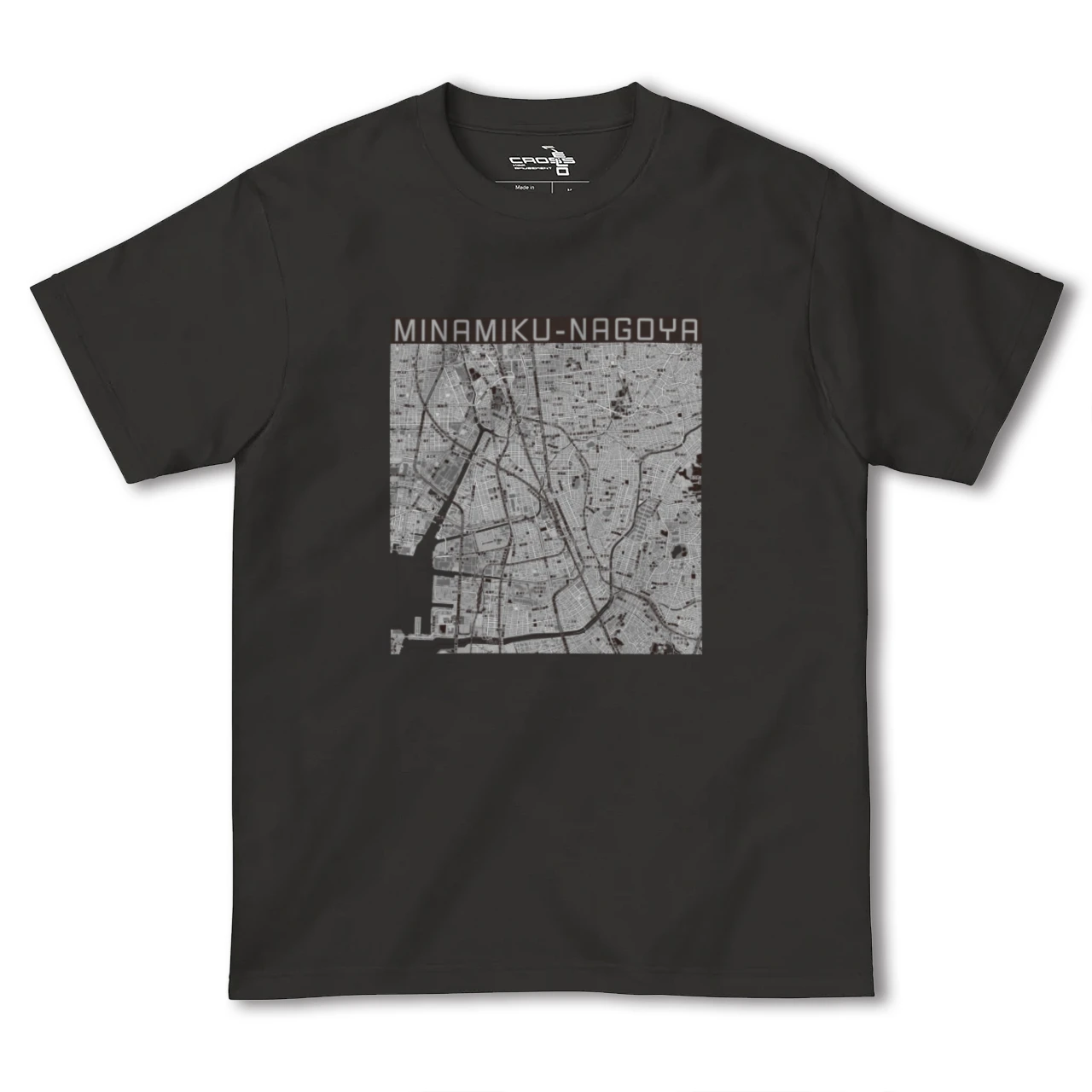 【南区（名古屋市）（愛知県）】地図柄ヘビーウェイトTシャツ