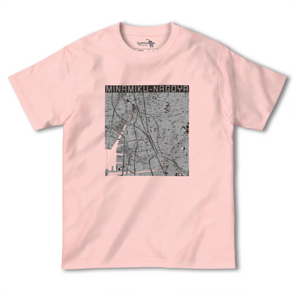 【南区（名古屋市）（愛知県）】地図柄ヘビーウェイトTシャツ