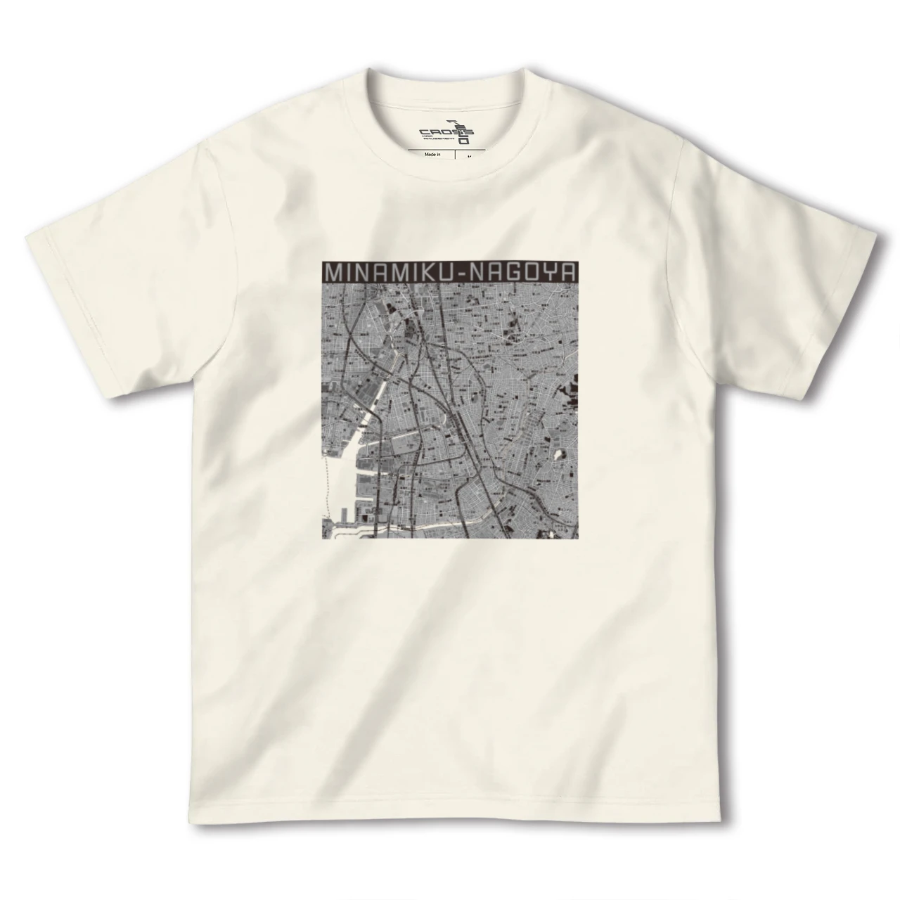 【南区（名古屋市）（愛知県）】地図柄ヘビーウェイトTシャツ