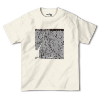 【南区（名古屋市）（愛知県）】地図柄ヘビーウェイトTシャツ
