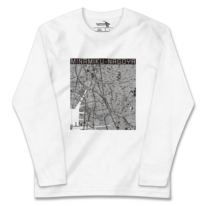 【南区（名古屋市）（愛知県）】地図柄ロングスリーブTシャツ