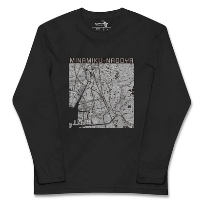 【南区（名古屋市）（愛知県）】地図柄ロングスリーブTシャツ