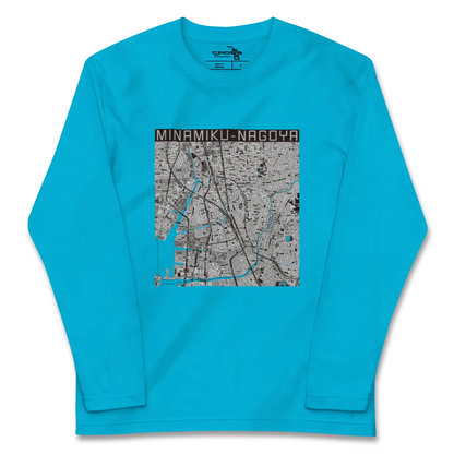 【南区（名古屋市）（愛知県）】地図柄ロングスリーブTシャツ