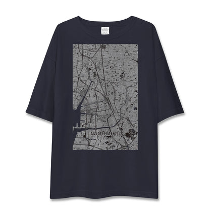 【南区（名古屋市）（愛知県）】地図柄ビッグシルエットTシャツ