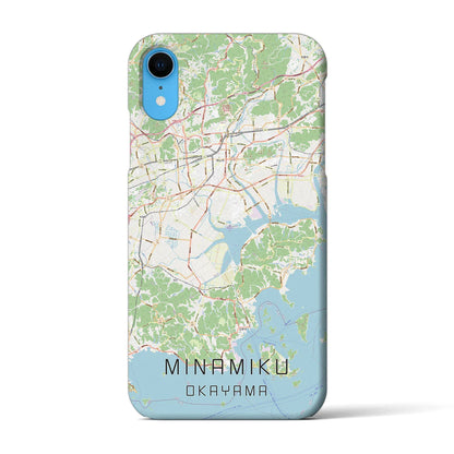 【南区（岡山市）】地図柄iPhoneケース（バックカバータイプ）