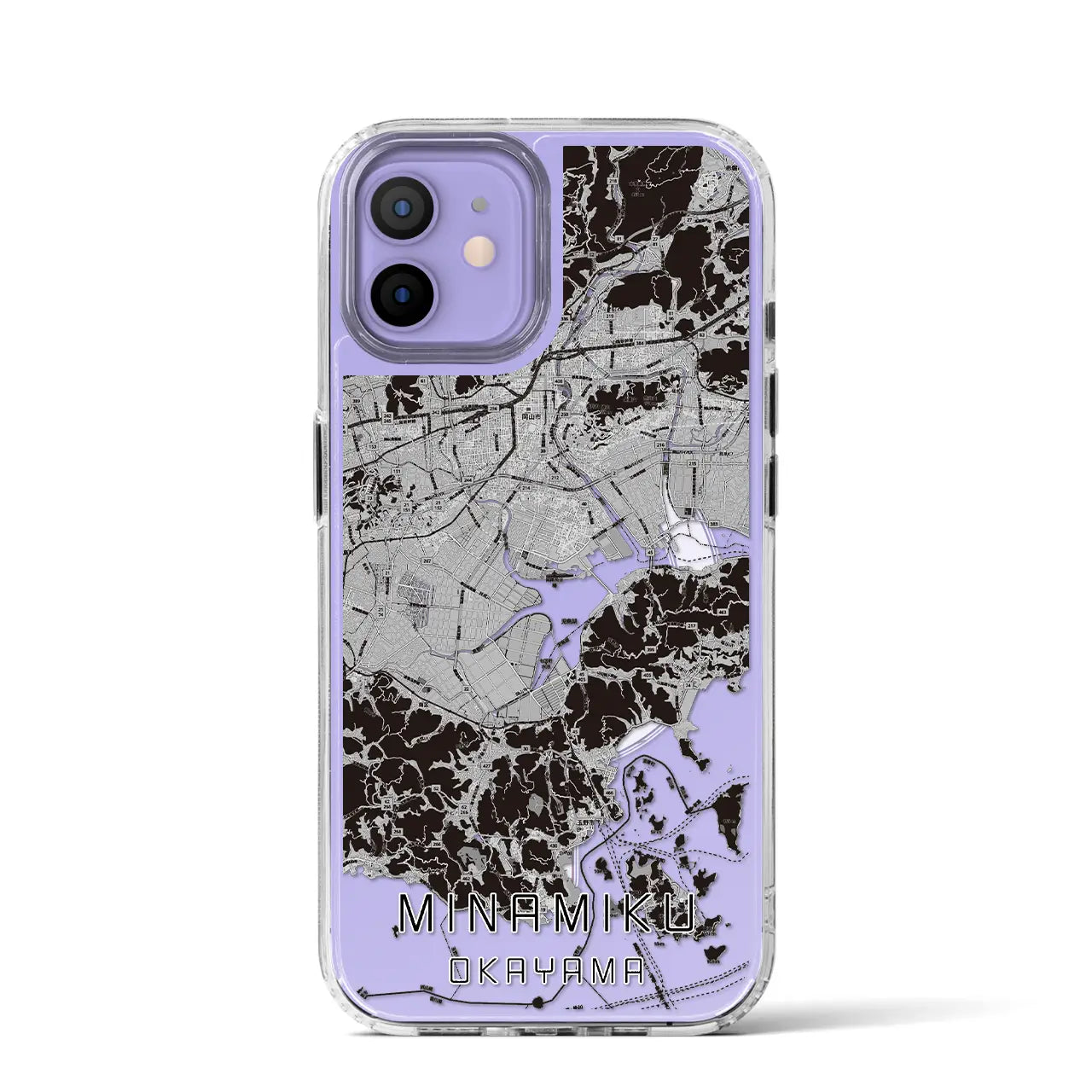 【南区（岡山市）】地図柄iPhoneケース（MagSafeタイプ）