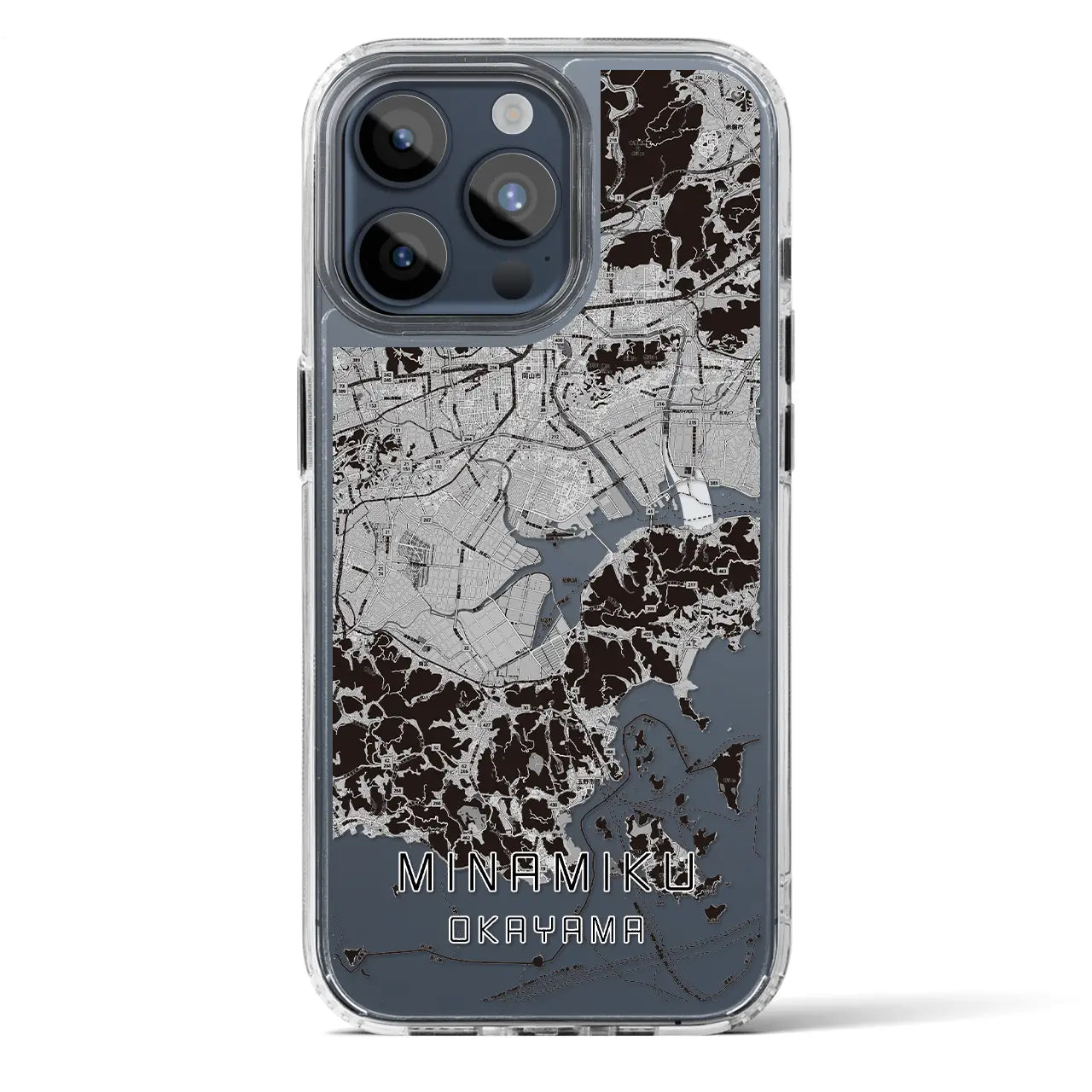 【南区（岡山市）】地図柄iPhoneケース（MagSafeタイプ）