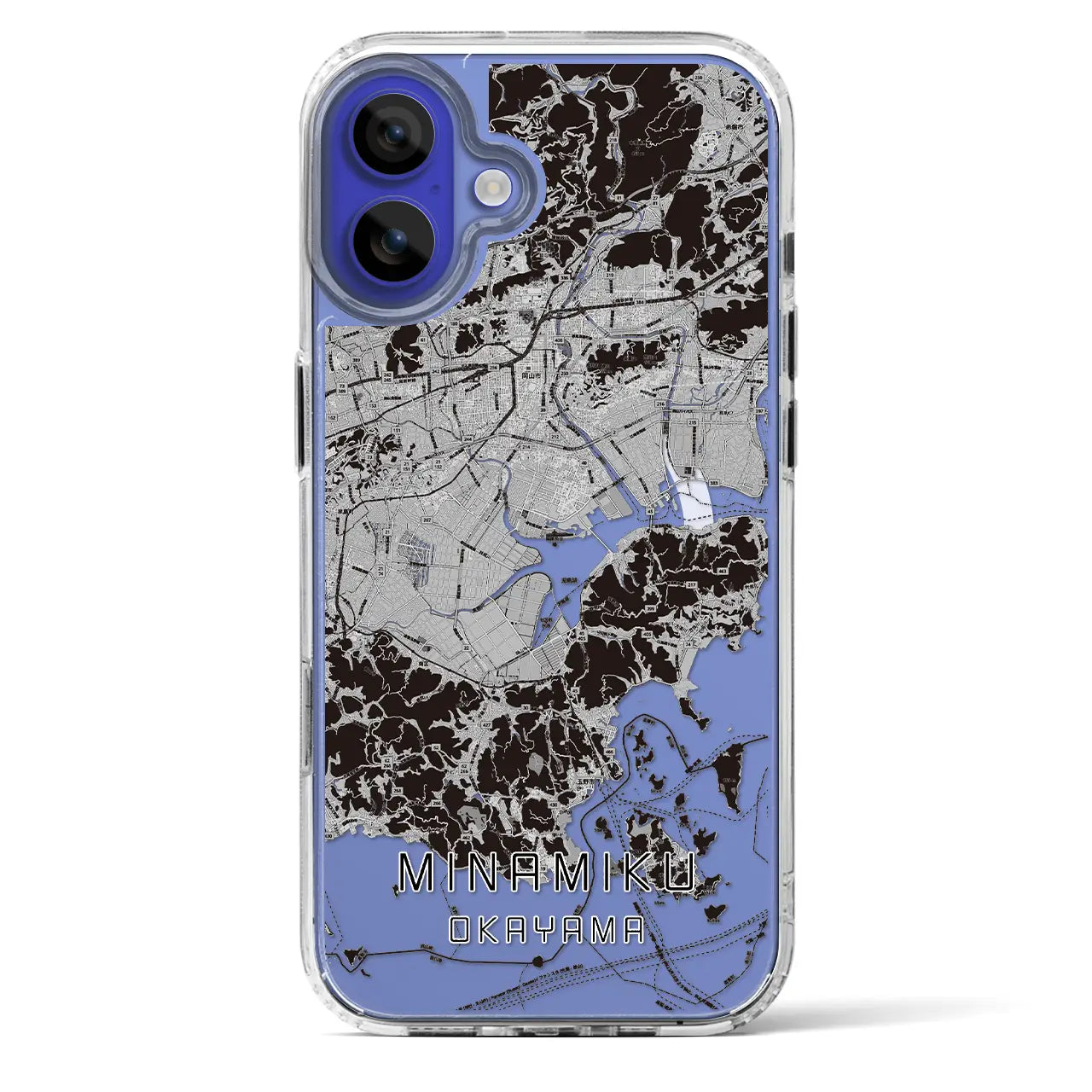 【南区（岡山市）】地図柄iPhoneケース（MagSafeタイプ）