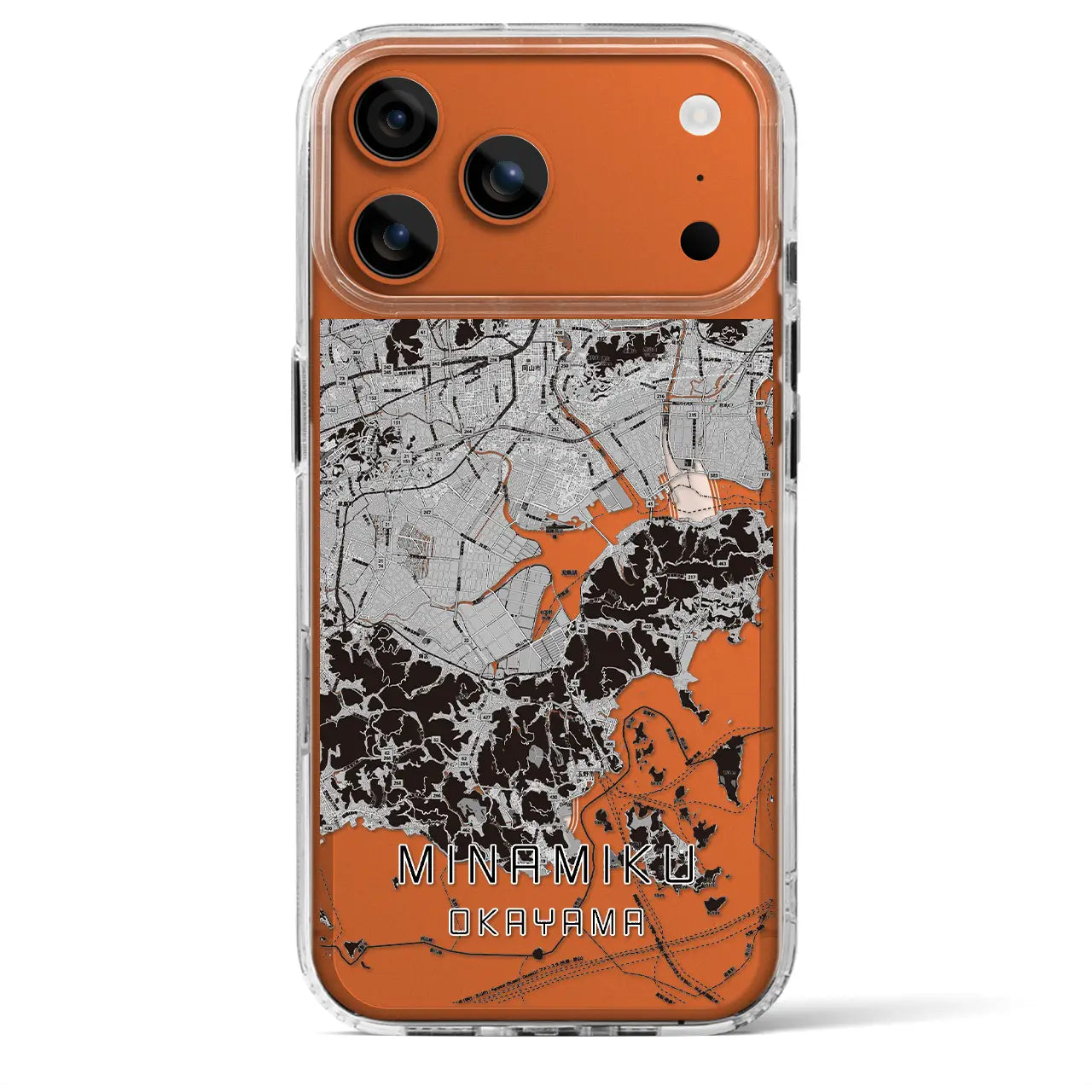 【南区（岡山市）】地図柄iPhoneケース（MagSafeタイプ）