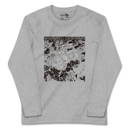 【南区（岡山市）（岡山県）】地図柄ロングスリーブTシャツ