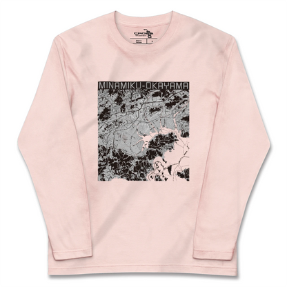 【南区（岡山市）（岡山県）】地図柄ロングスリーブTシャツ
