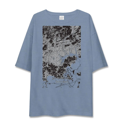 【南区（岡山市）（岡山県）】地図柄ビッグシルエットTシャツ