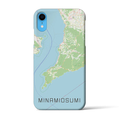 【南大隅（鹿児島県）】地図柄iPhoneケース（バックカバータイプ）