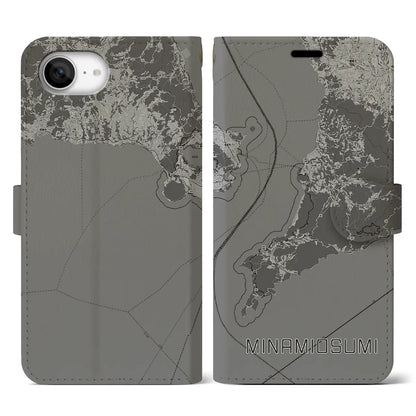 【南大隅（鹿児島県）】地図柄iPhoneケース（手帳タイプ）