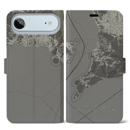 【南大隅（鹿児島県）】地図柄iPhoneケース（手帳タイプ）