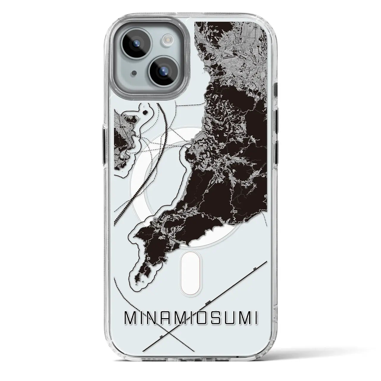 【南大隅（鹿児島県）】地図柄iPhoneケース（MagSafeタイプ）