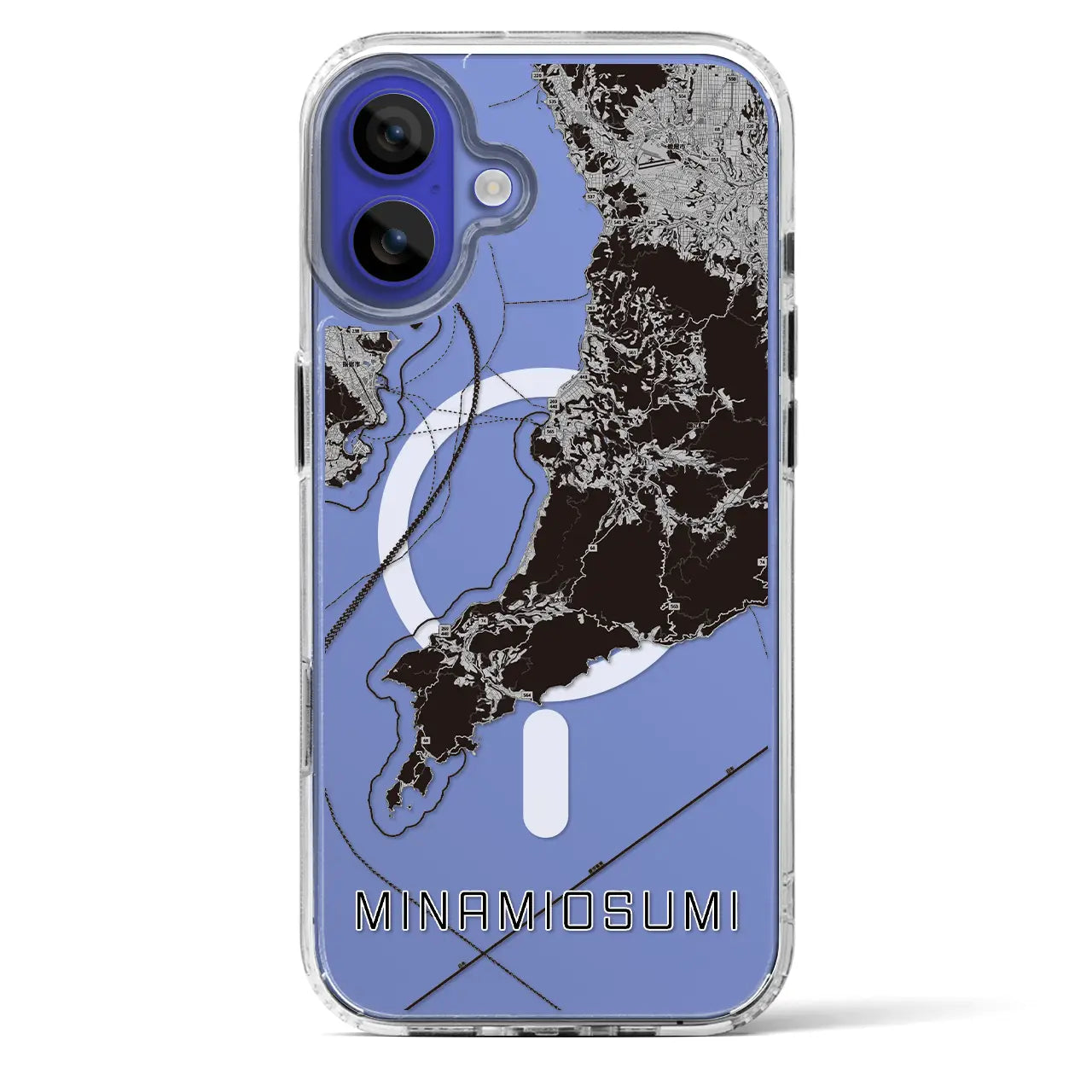 【南大隅（鹿児島県）】地図柄iPhoneケース（MagSafeタイプ）