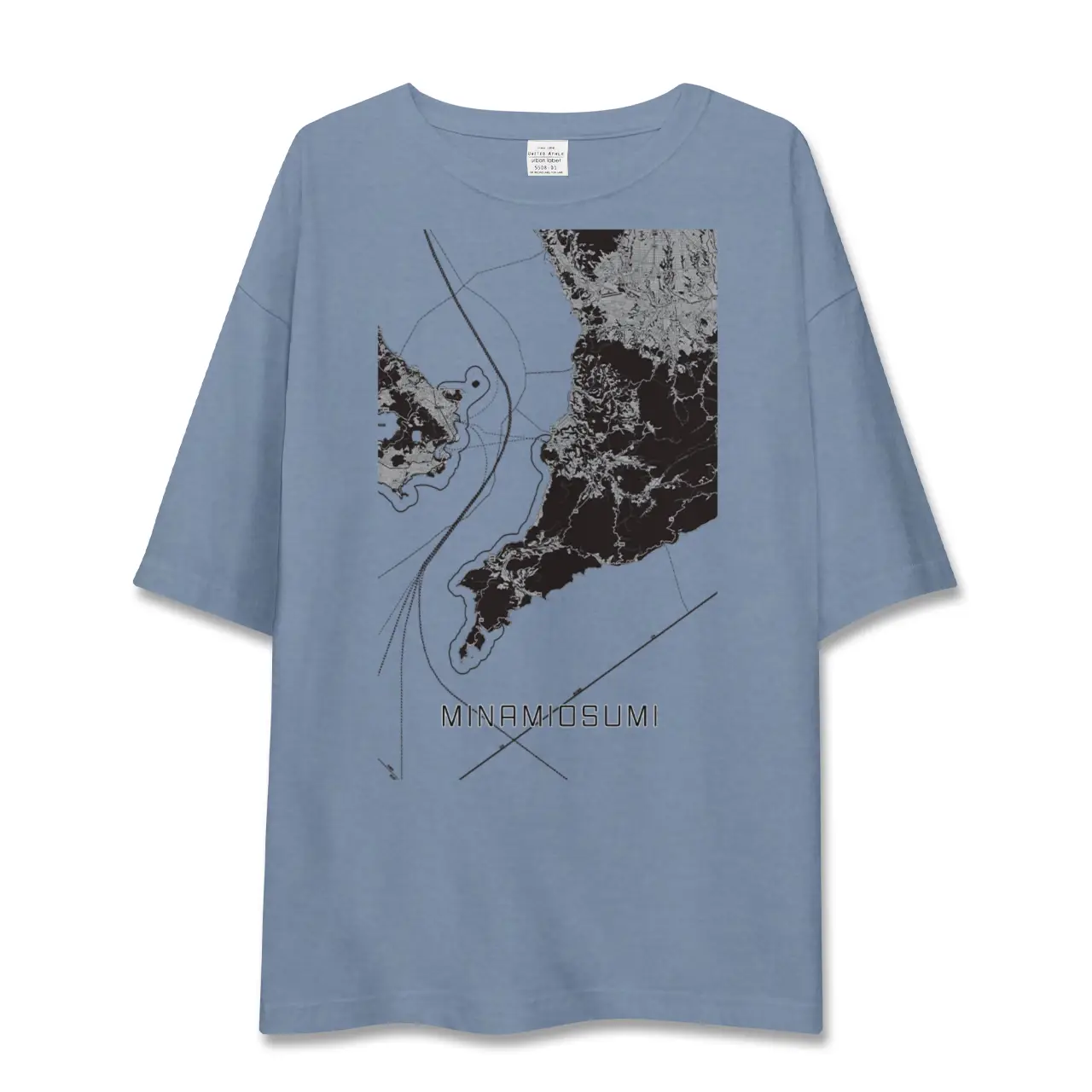 【南大隅（鹿児島県）】地図柄ビッグシルエットTシャツ