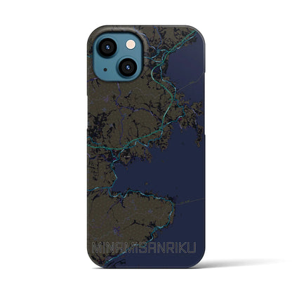 【南三陸（宮城県）】地図柄iPhoneケース（バックカバータイプ）