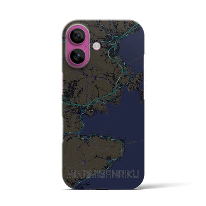 【南三陸（宮城県）】地図柄iPhoneケース（バックカバータイプ）