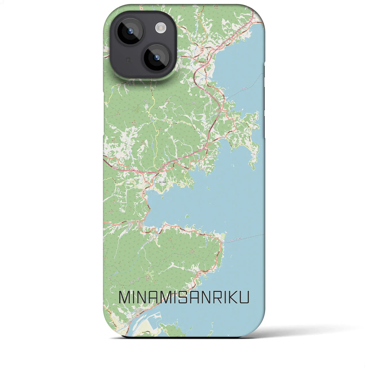 【南三陸（宮城県）】地図柄iPhoneケース（バックカバータイプ）