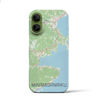 【南三陸（宮城県）】地図柄iPhoneケース（バックカバータイプ）