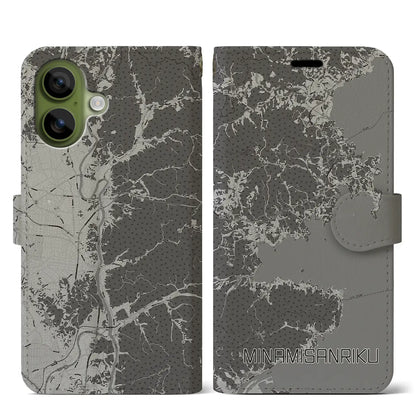 【南三陸（宮城県）】地図柄iPhoneケース（手帳タイプ）