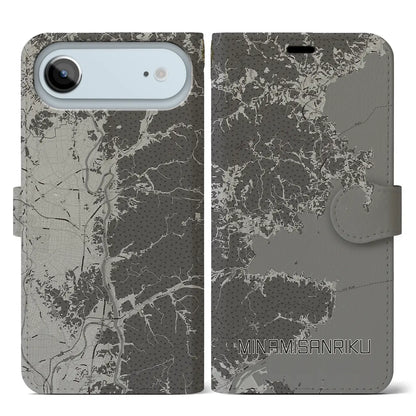 【南三陸（宮城県）】地図柄iPhoneケース（手帳タイプ）