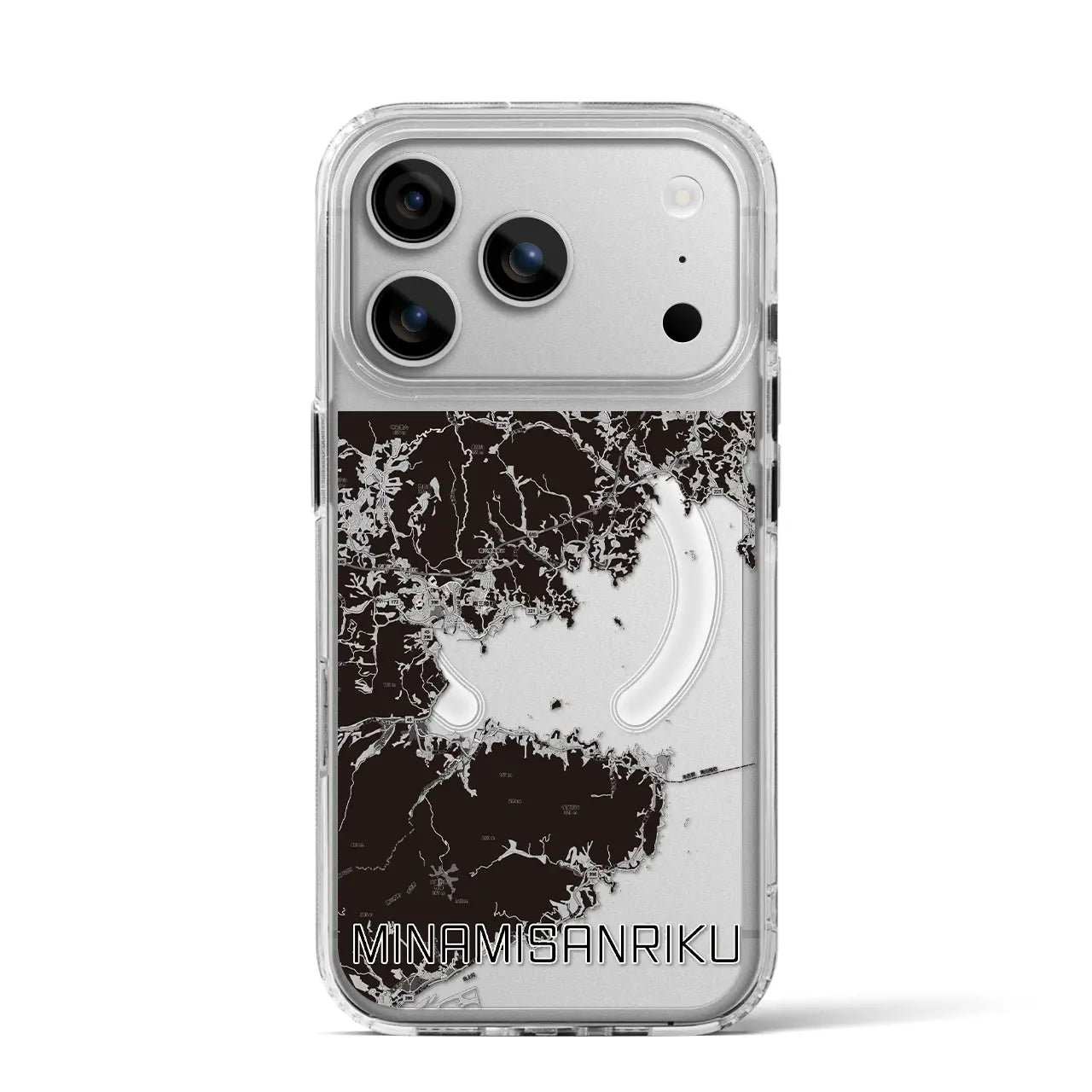 【南三陸（宮城県）】地図柄iPhoneケース（MagSafeタイプ）