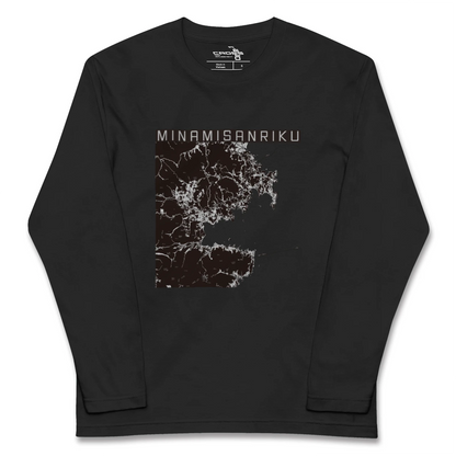 【南三陸（宮城県）】地図柄ロングスリーブTシャツ
