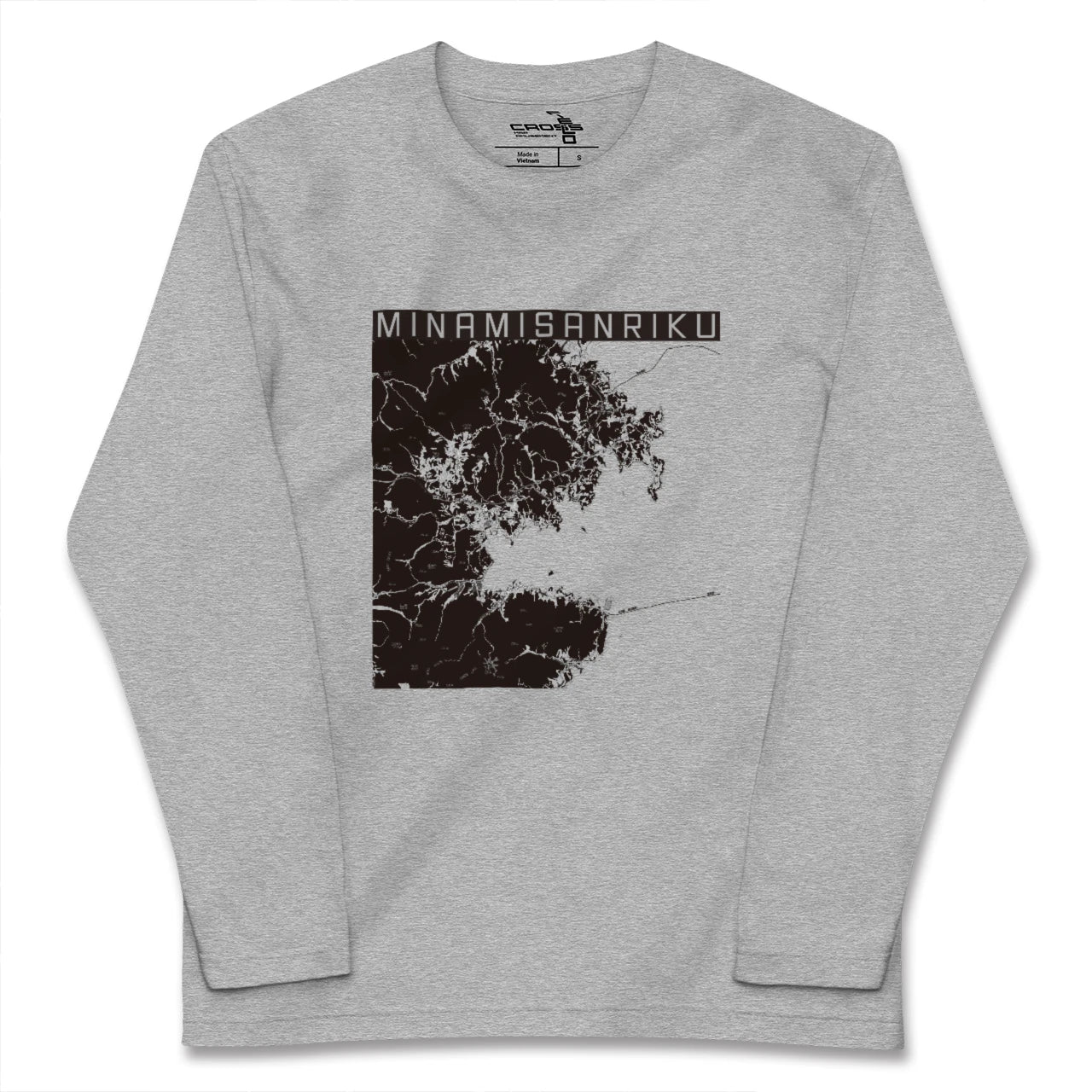 【南三陸（宮城県）】地図柄ロングスリーブTシャツ