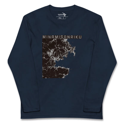 【南三陸（宮城県）】地図柄ロングスリーブTシャツ