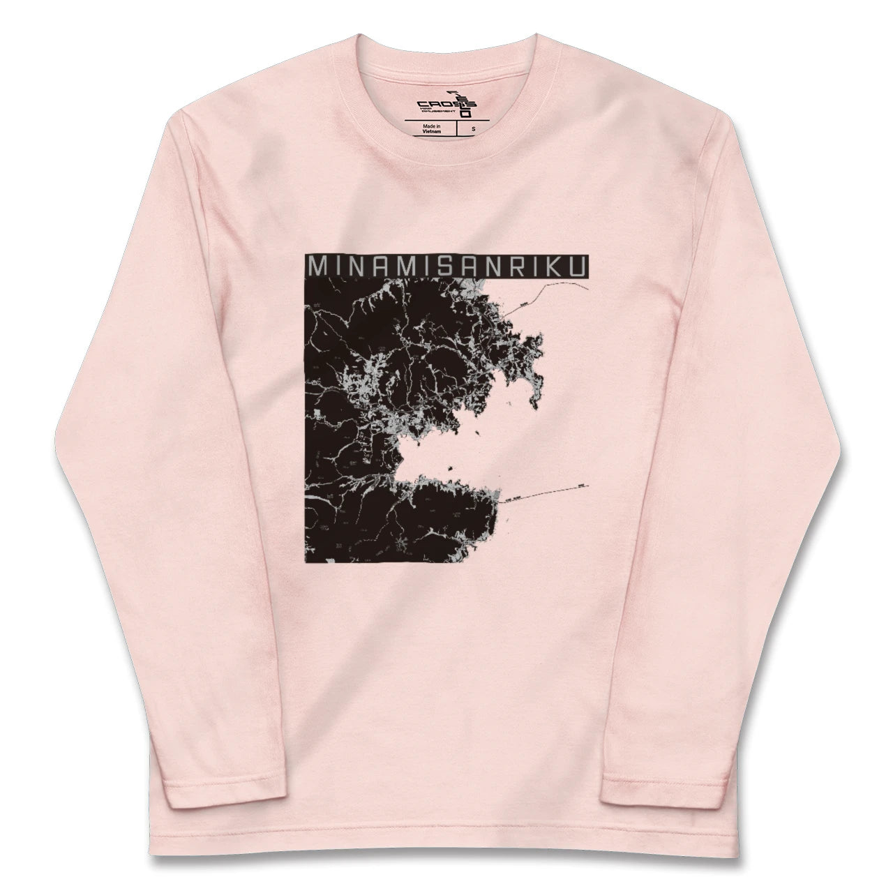 【南三陸（宮城県）】地図柄ロングスリーブTシャツ