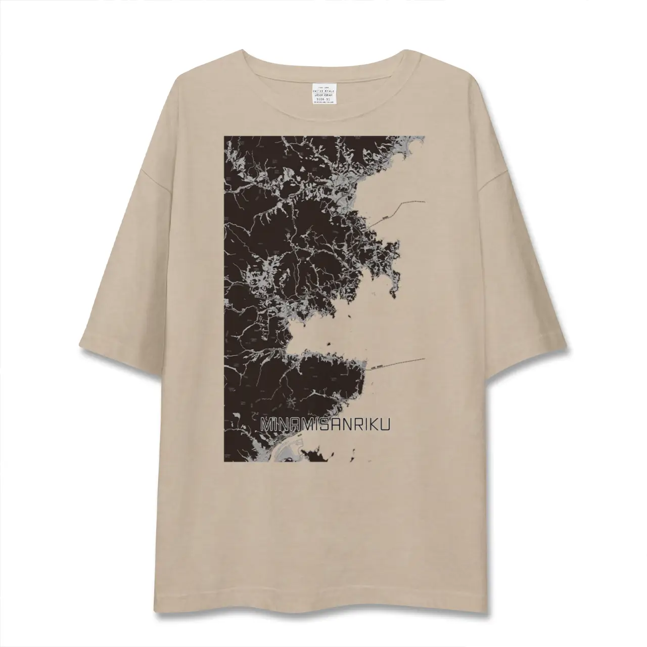 【南三陸（宮城県）】地図柄ビッグシルエットTシャツ