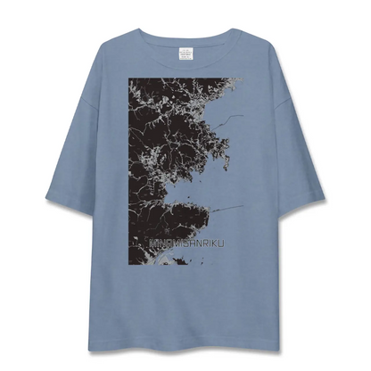 【南三陸（宮城県）】地図柄ビッグシルエットTシャツ