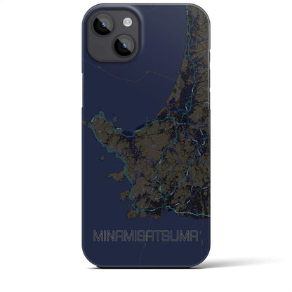 【南さつま（鹿児島県）】地図柄iPhoneケース（バックカバータイプ）