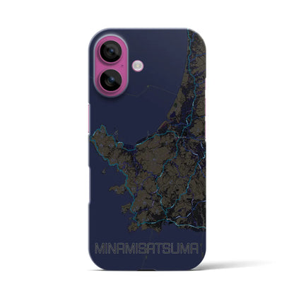 【南さつま（鹿児島県）】地図柄iPhoneケース（バックカバータイプ）