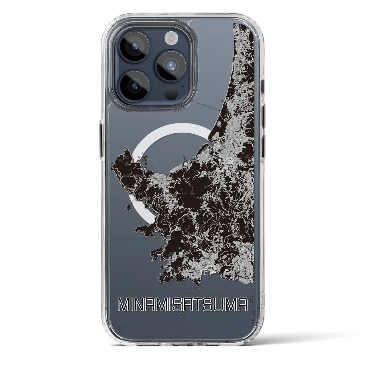 【南さつま（鹿児島県）】地図柄iPhoneケース（MagSafeタイプ）