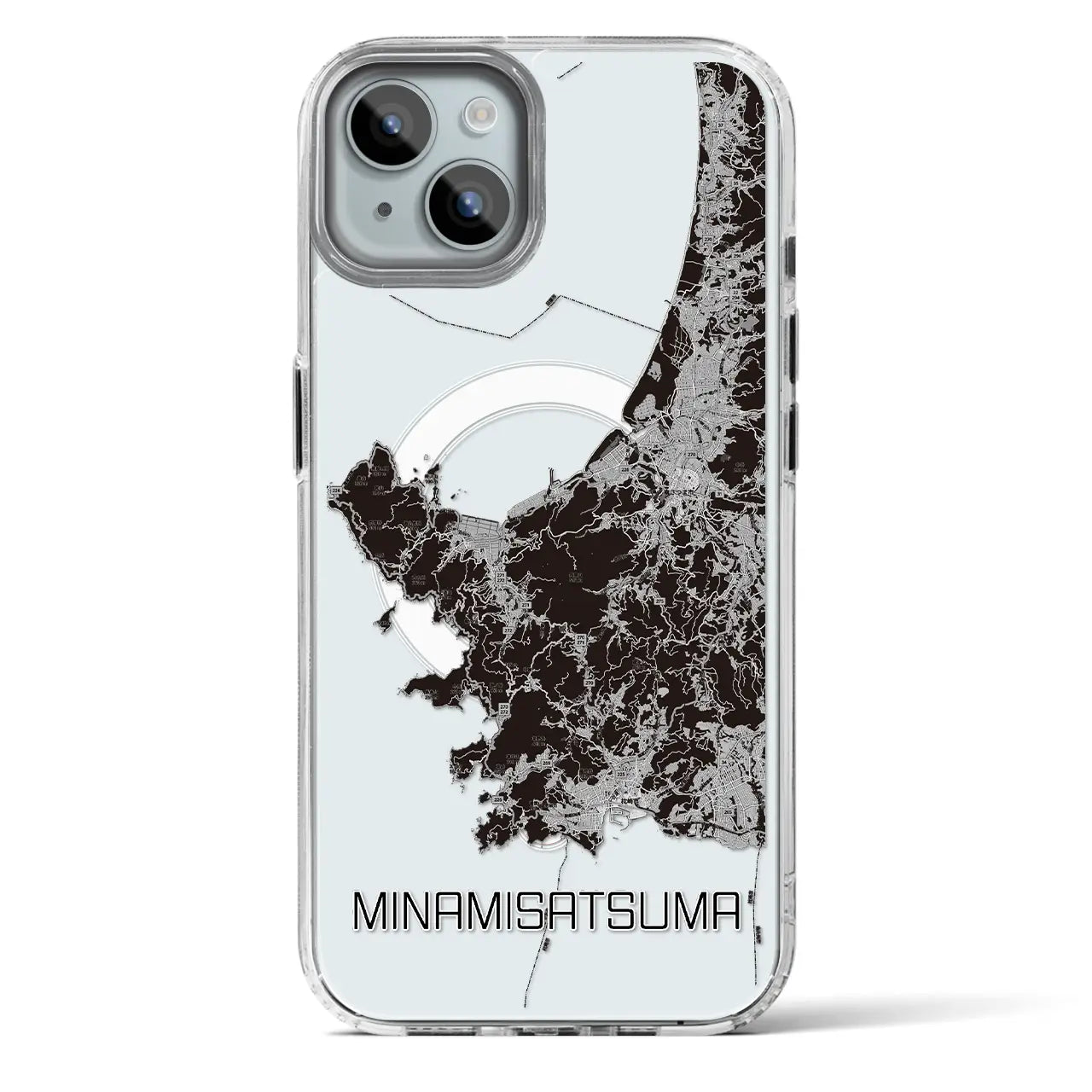 【南さつま（鹿児島県）】地図柄iPhoneケース（MagSafeタイプ）