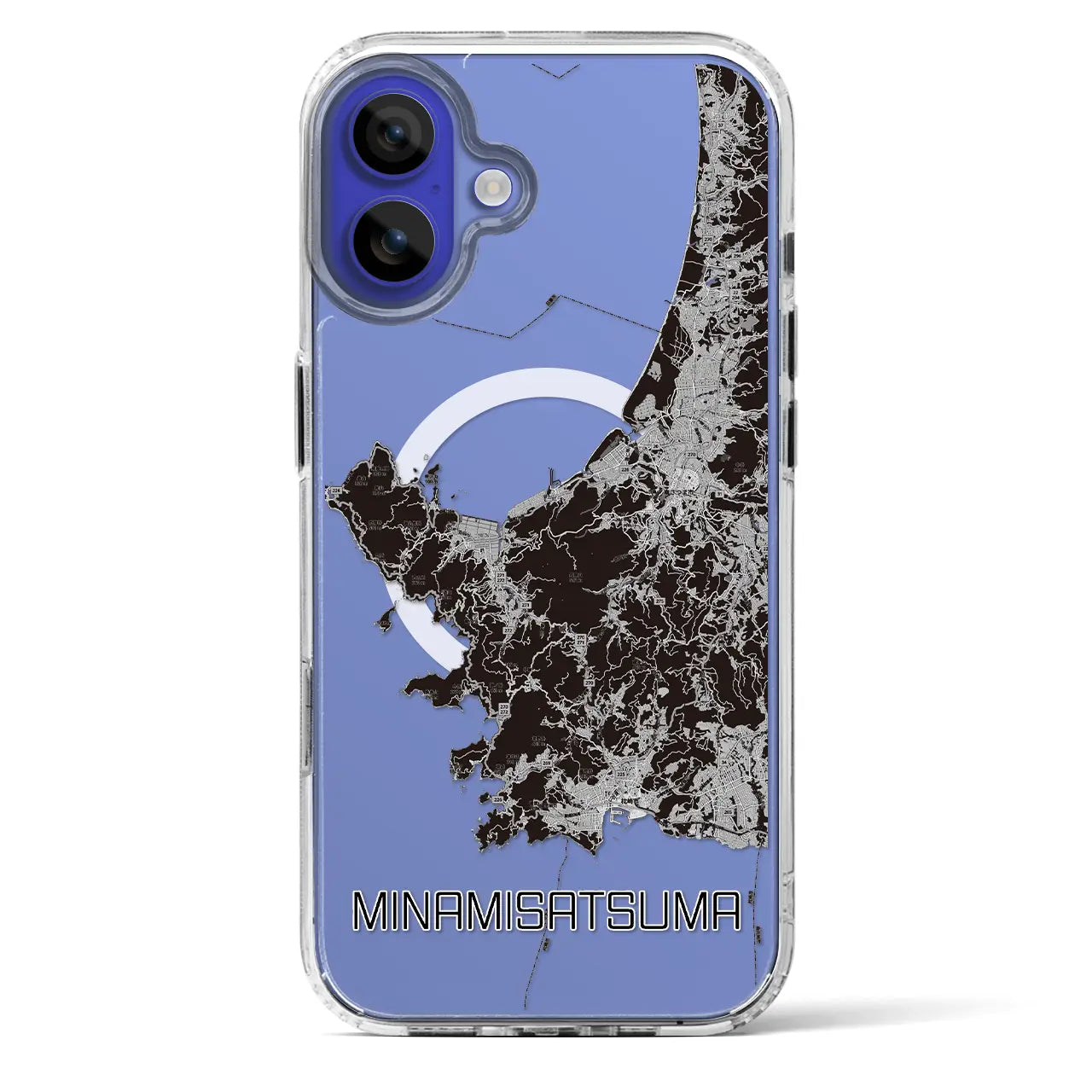 【南さつま（鹿児島県）】地図柄iPhoneケース（MagSafeタイプ）
