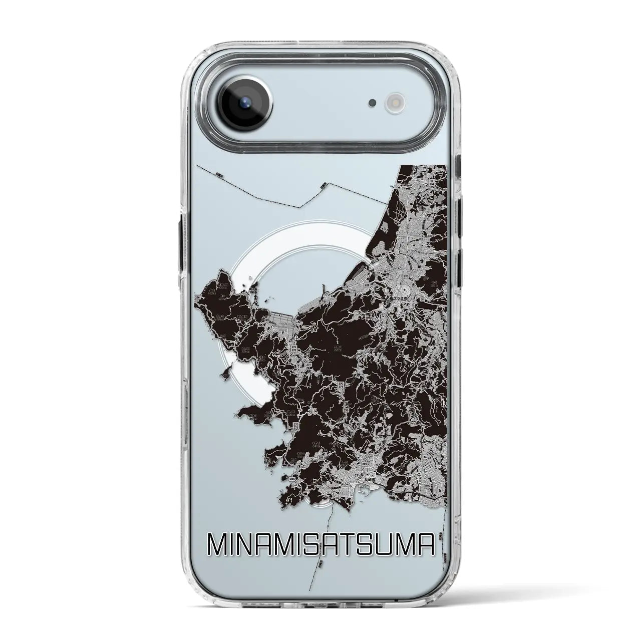 【南さつま（鹿児島県）】地図柄iPhoneケース（MagSafeタイプ）