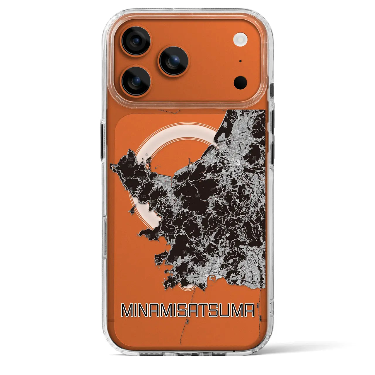 【南さつま（鹿児島県）】地図柄iPhoneケース（MagSafeタイプ）