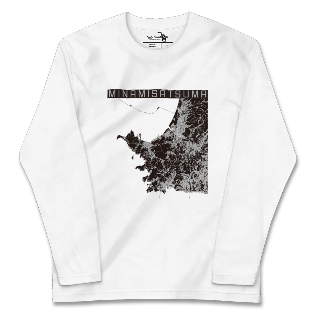 【南さつま(鹿児島県)】地図柄ロングスリーブTシャツ