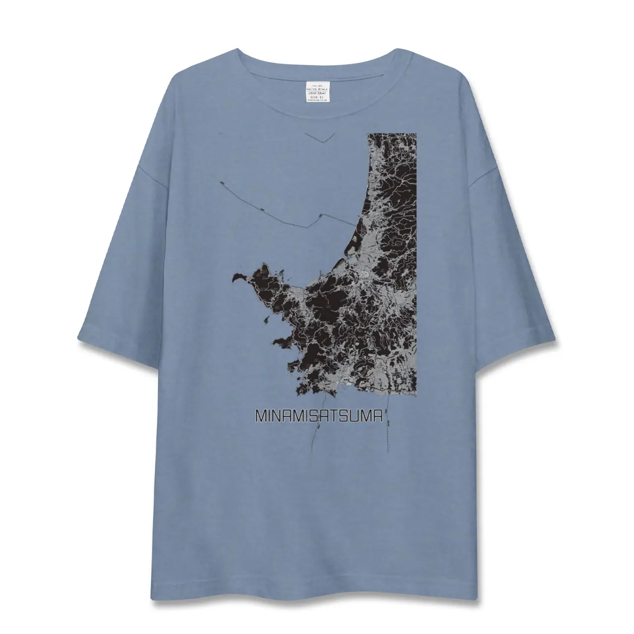 【南さつま（鹿児島県）】地図柄ビッグシルエットTシャツ