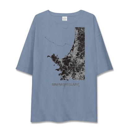 【南さつま（鹿児島県）】地図柄ビッグシルエットTシャツ