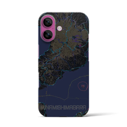 【南島原（長崎県）】地図柄iPhoneケース（バックカバータイプ）