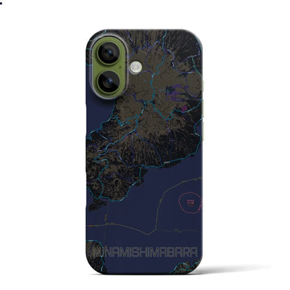 【南島原（長崎県）】地図柄iPhoneケース（バックカバータイプ）